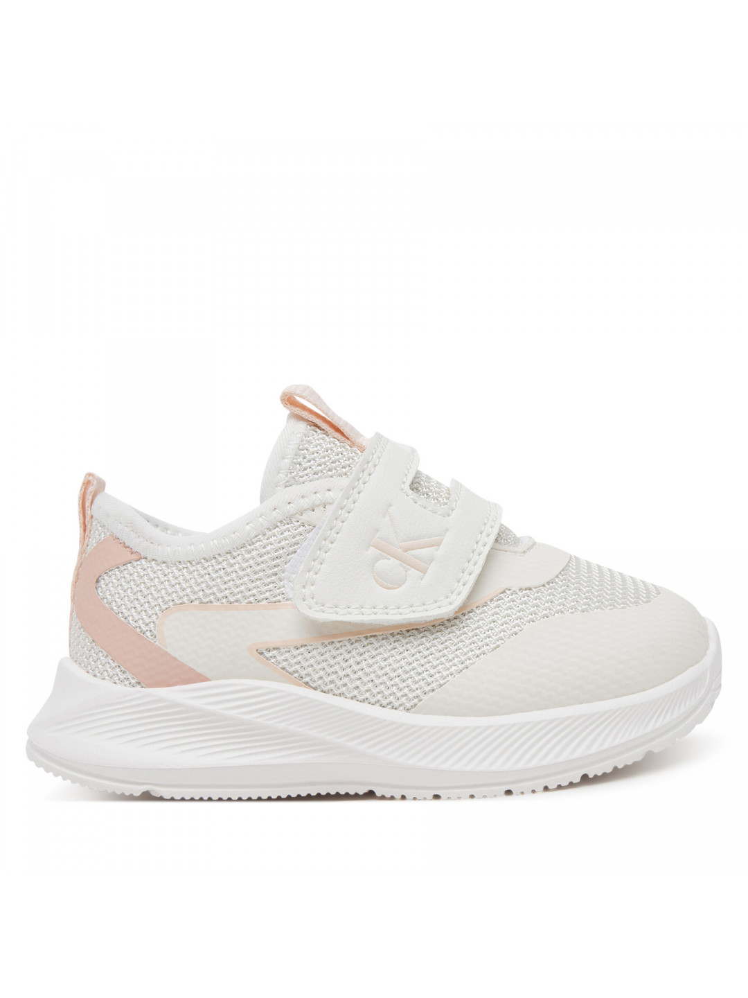Sneakersy Calvin Klein Jeans Low Cut Velcro V1A9-82026-1697A M Bílá